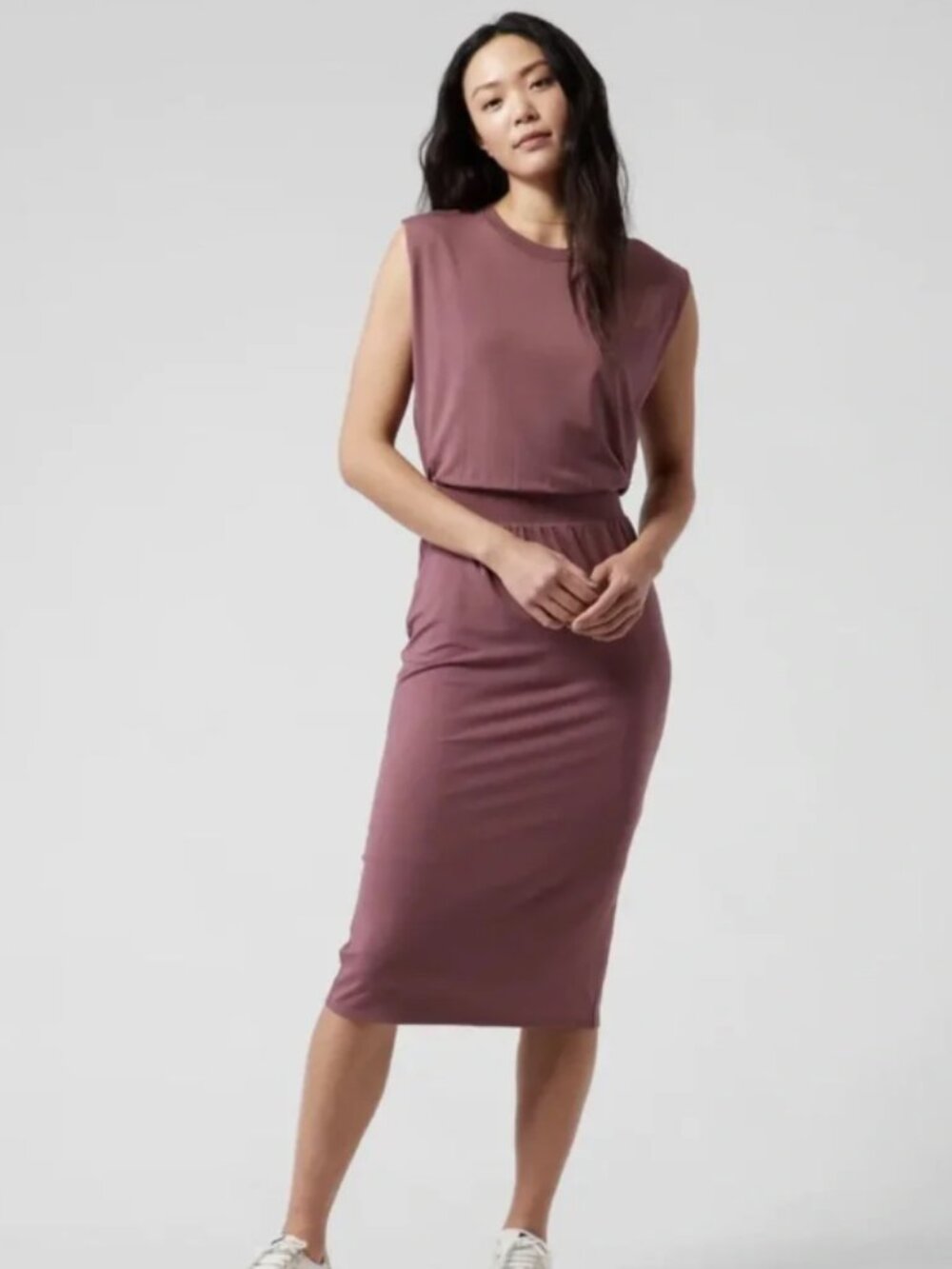 Athleta Santorini Cinch Dress Tawny Rose 1X